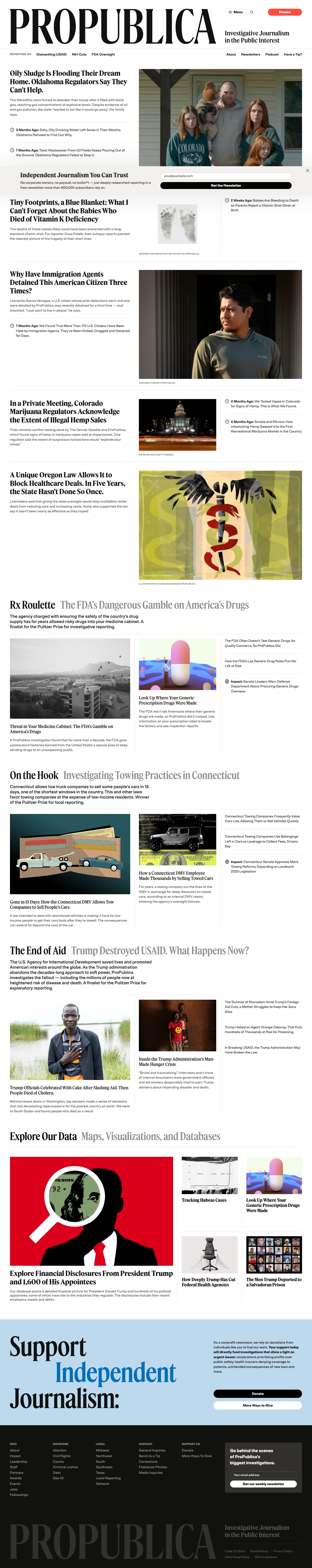 Propublica - full page scroll