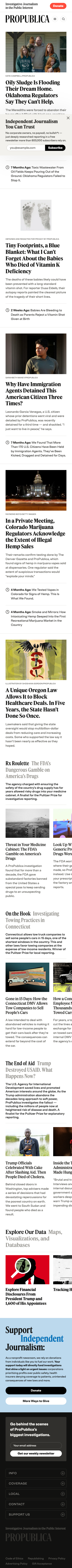 Propublica - mobile full page