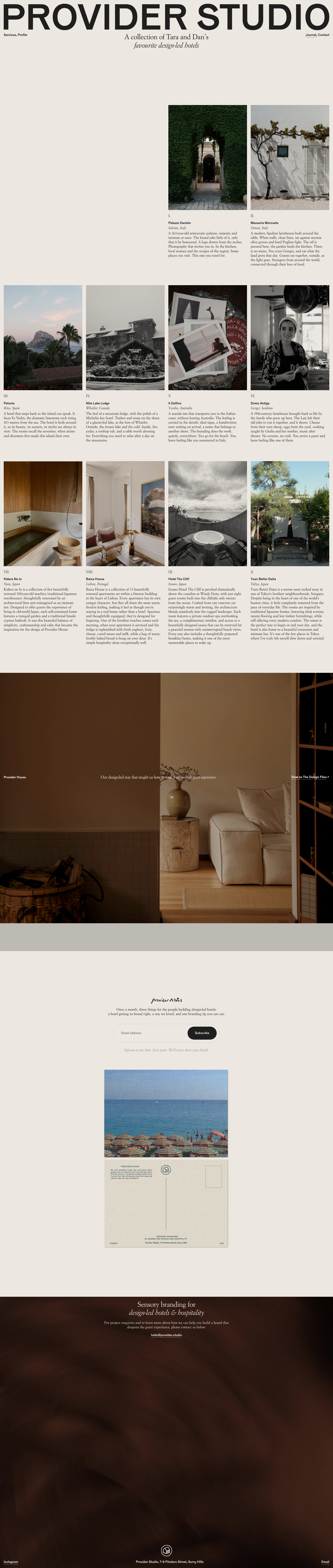 Provider · Blog - full page scroll