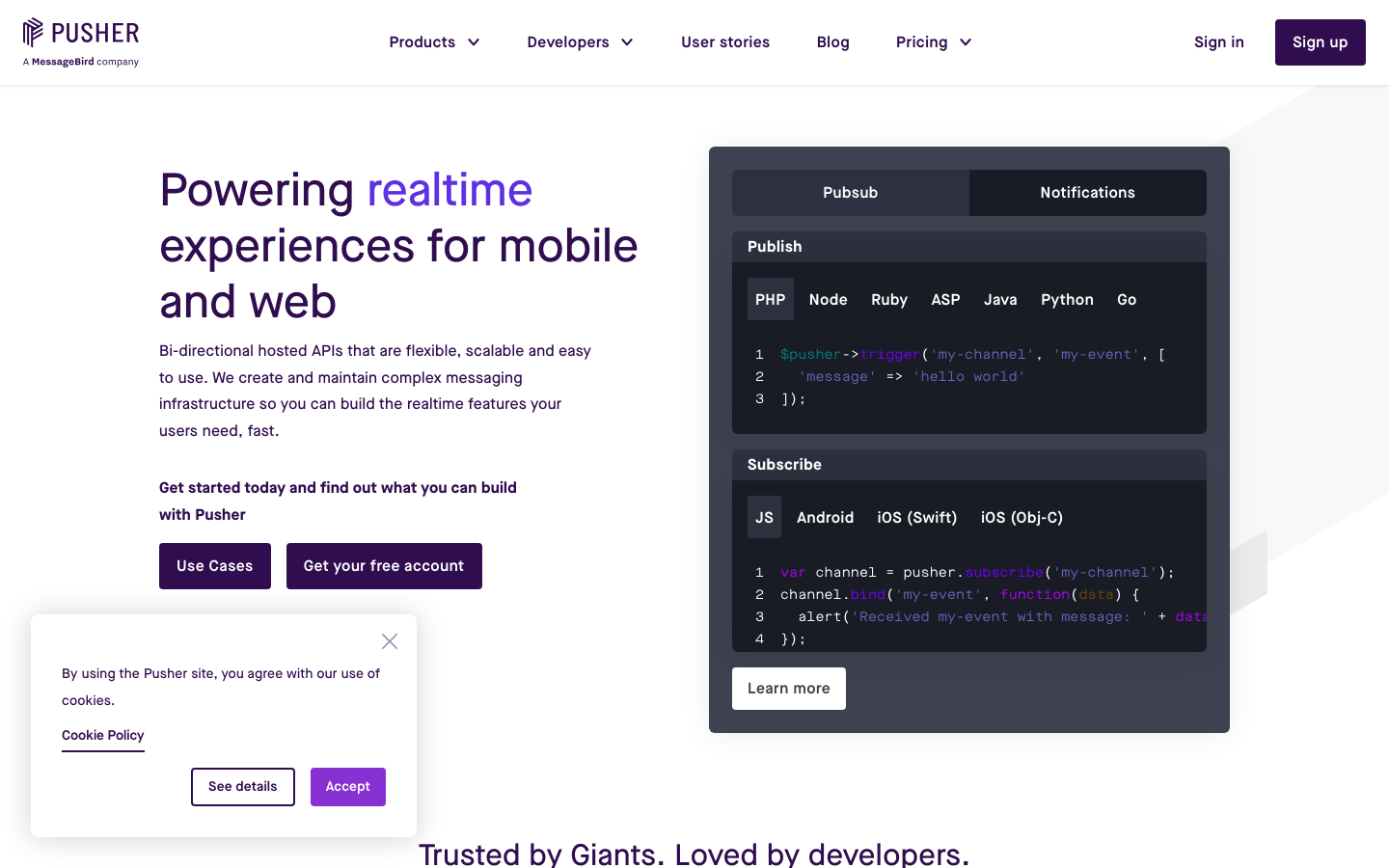 Pusher | Leader In Realtime Technologies