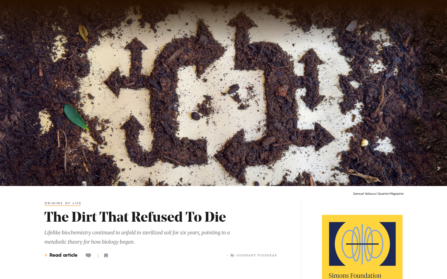 Science and Math News | Quanta Magazine - Illuminating mathematics, physics, biology and computer science research through public service journalism.  ·  editorial, minimalism, media, hero-fullbleed