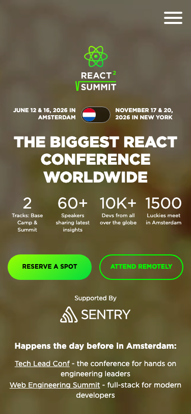 Reactsummit - mobile