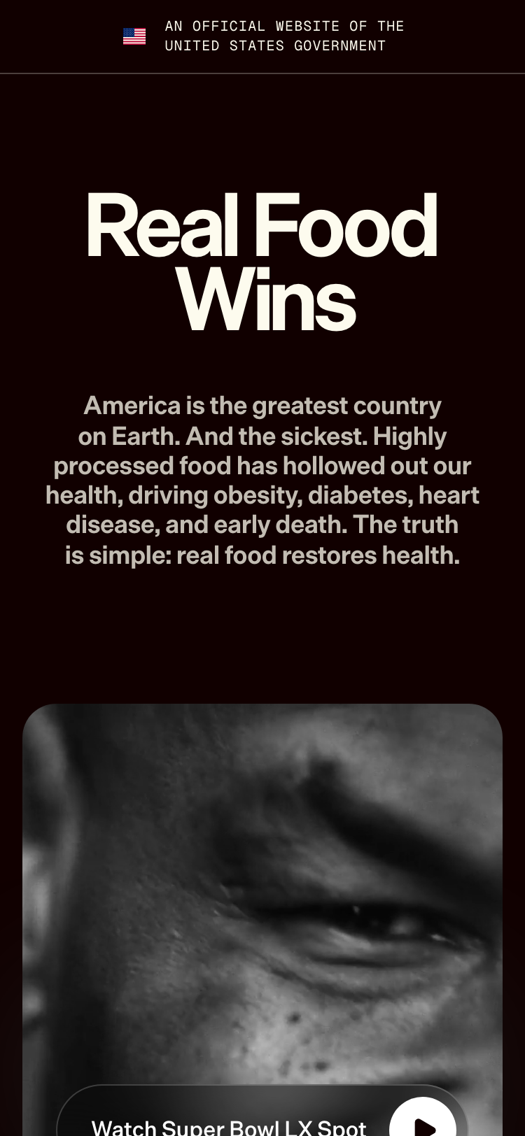 Eat Real Food - mobile
