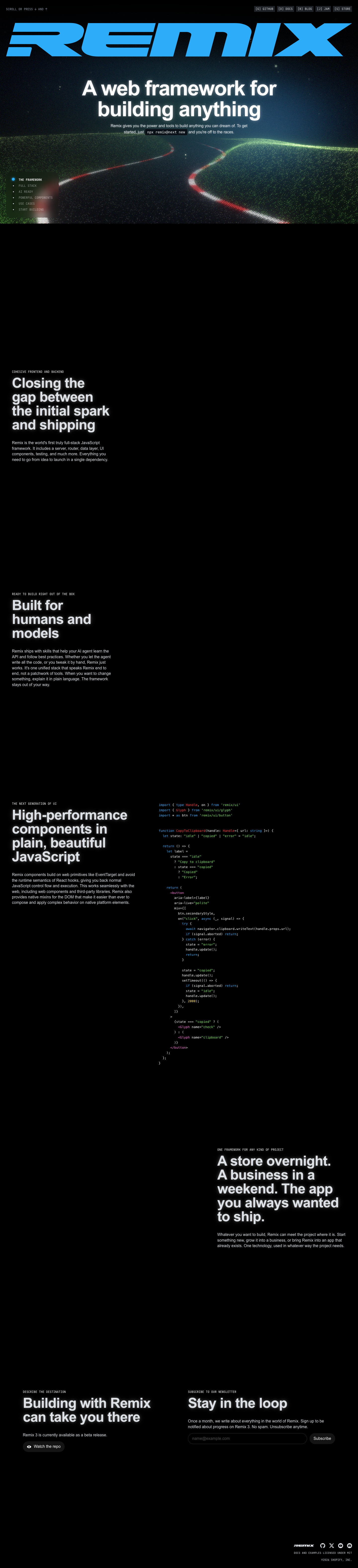 Remix Run - full page scroll