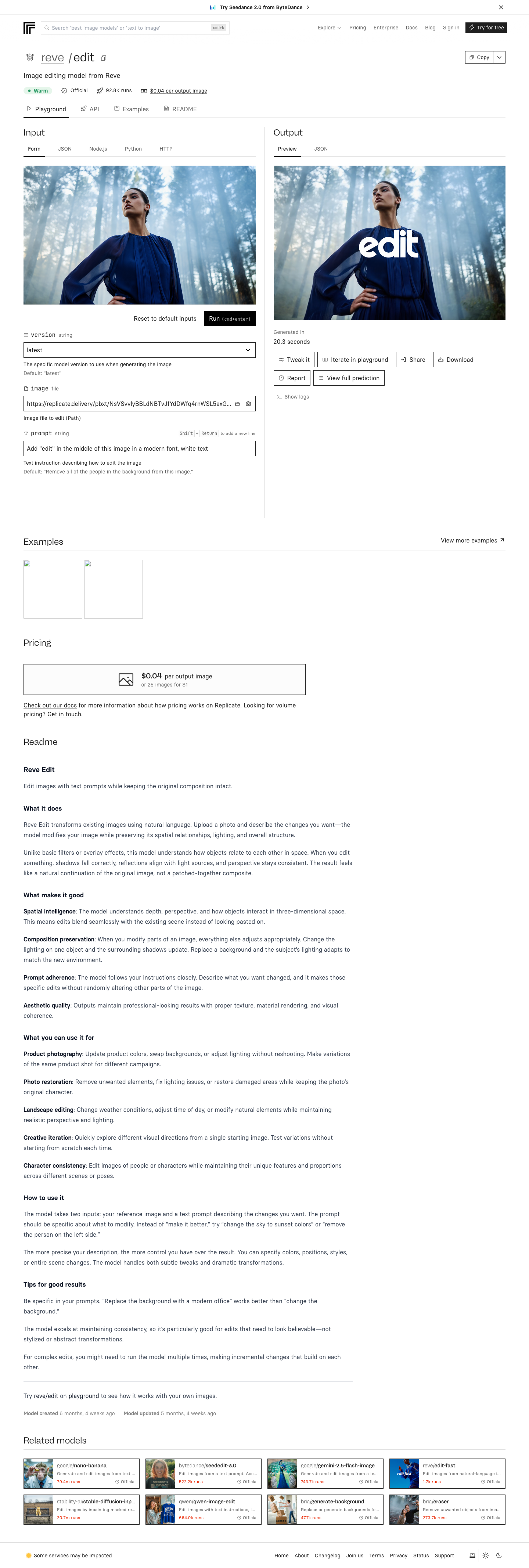 Replicate - full page scroll