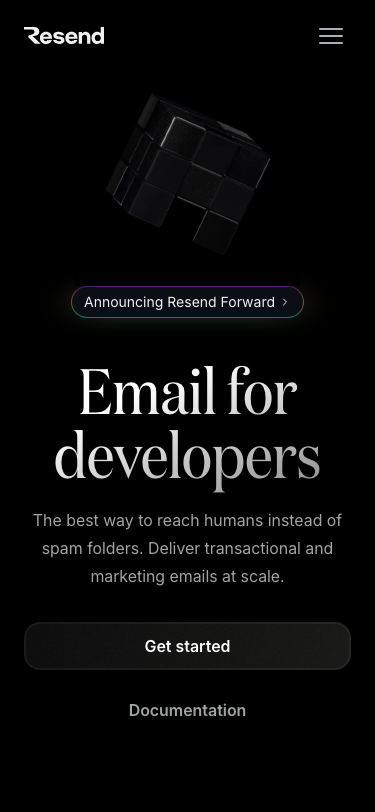 Resend - mobile