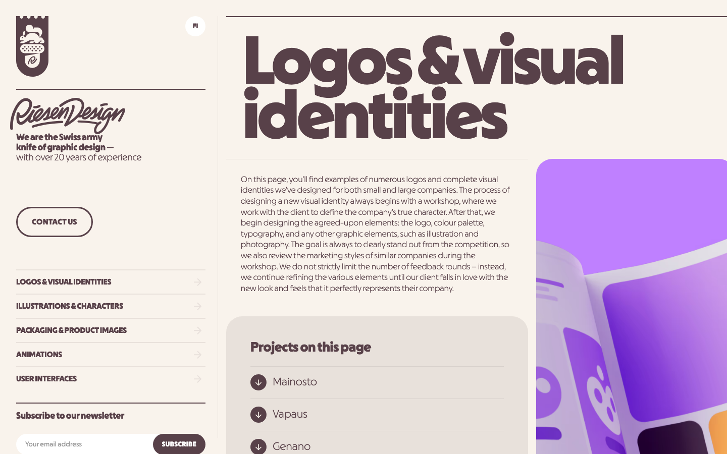 Riesen Design · Features - Features