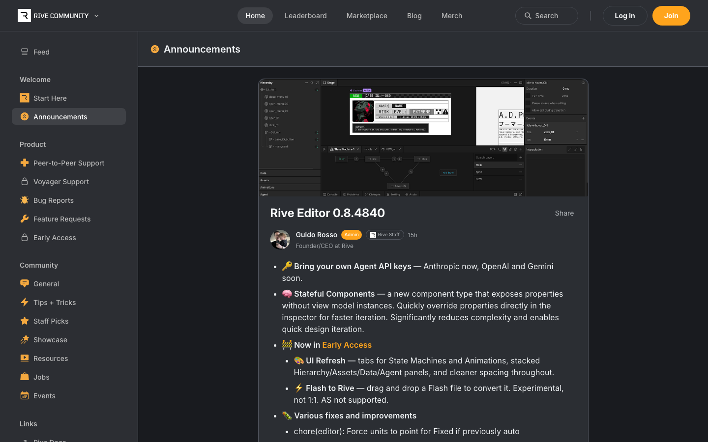 Rive — Changelog - Changelog