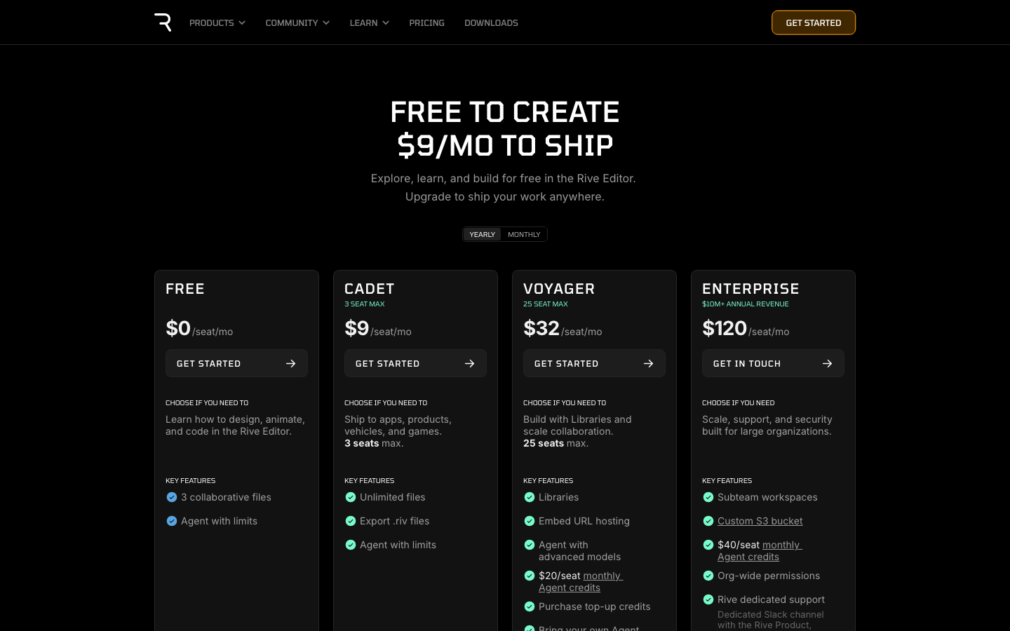 The page prioritizes a clean, functional layout with a focus on showcasing the platform's capabilities. Typography is crisp and legible, with ample negative space contributing to a sense of clarity and efficiency. The overall mood is serious and purposeful, reflecting a tool designed for professional use. · design tool, interactive design, animation engine, ui prototyping, developer tools, motion design, saas interface, product showcase