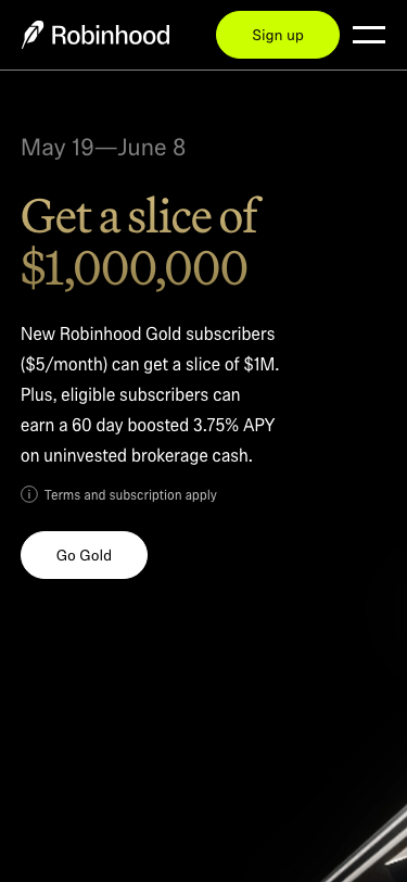 Robinhood: 24/5 Commission-Free Stock Trading & Investing - mobile