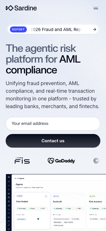 Agentic Financial Crime Platform for Fraud Prevention & AML - mobile