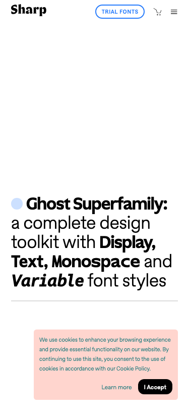 Sharp Type - mobile