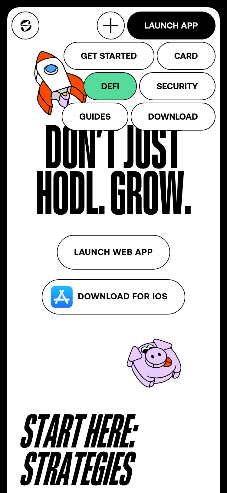 Slush · Features - mobile