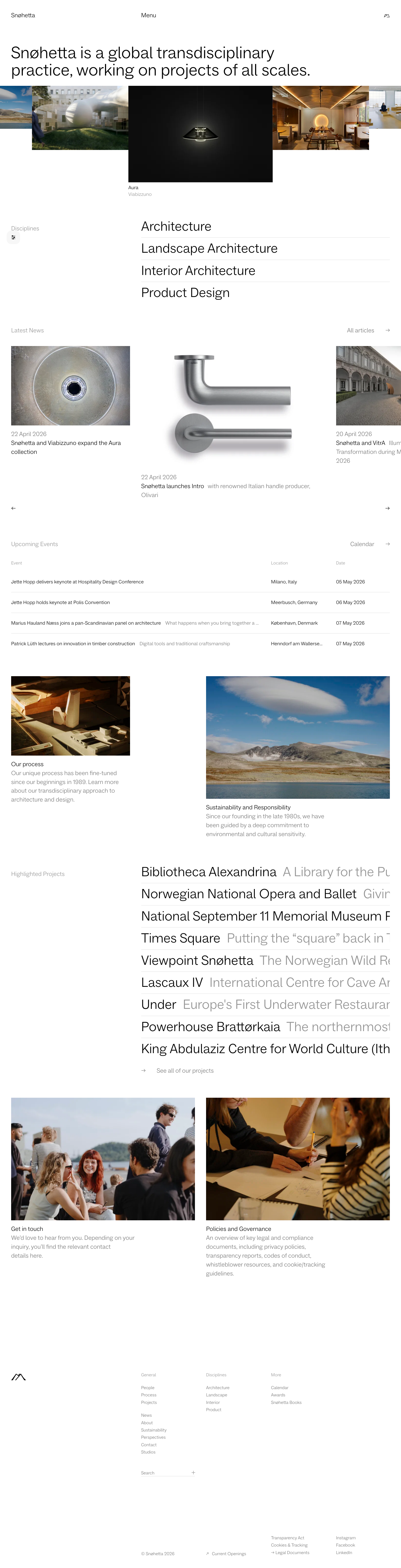 Snohetta - full page scroll