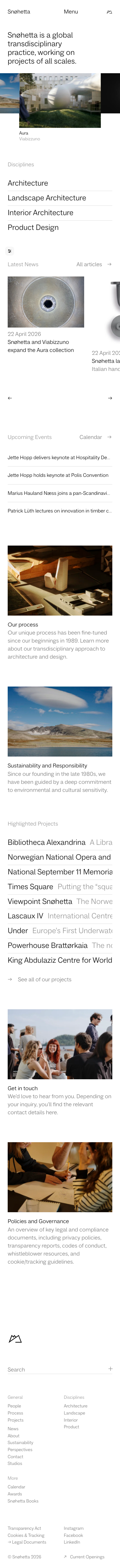 Snohetta - mobile full page