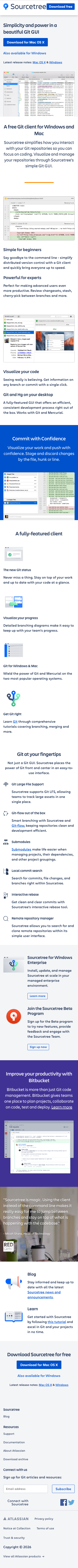 Sourcetreeapp - mobile full page