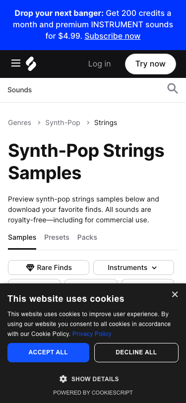Splice - mobile full page