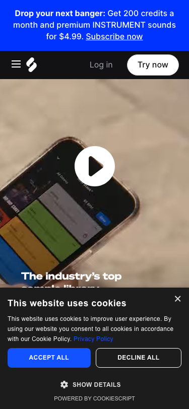 Splice - mobile full page