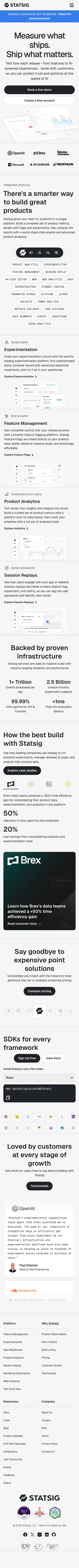 Statsig - mobile full page