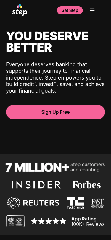Step — About - mobile