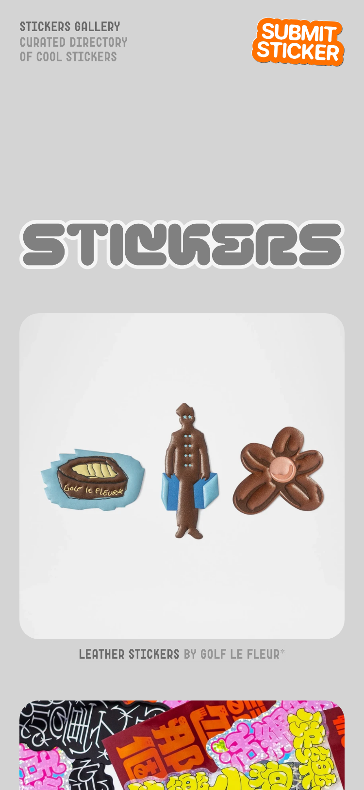 Stickers Gallery - mobile