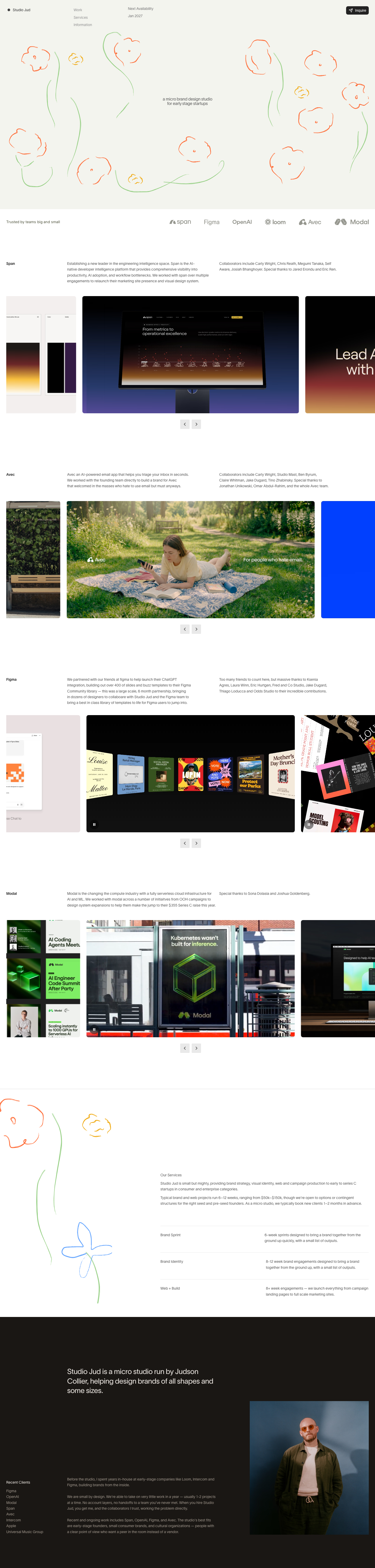 Studio Jud - full page scroll