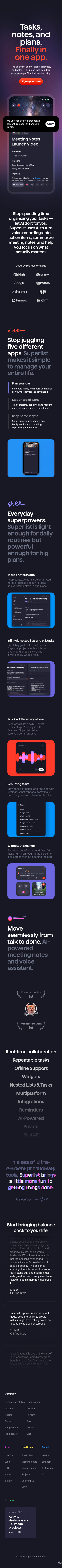 Superlist — Task Management & To-Do List App for Work and Life - mobile full page