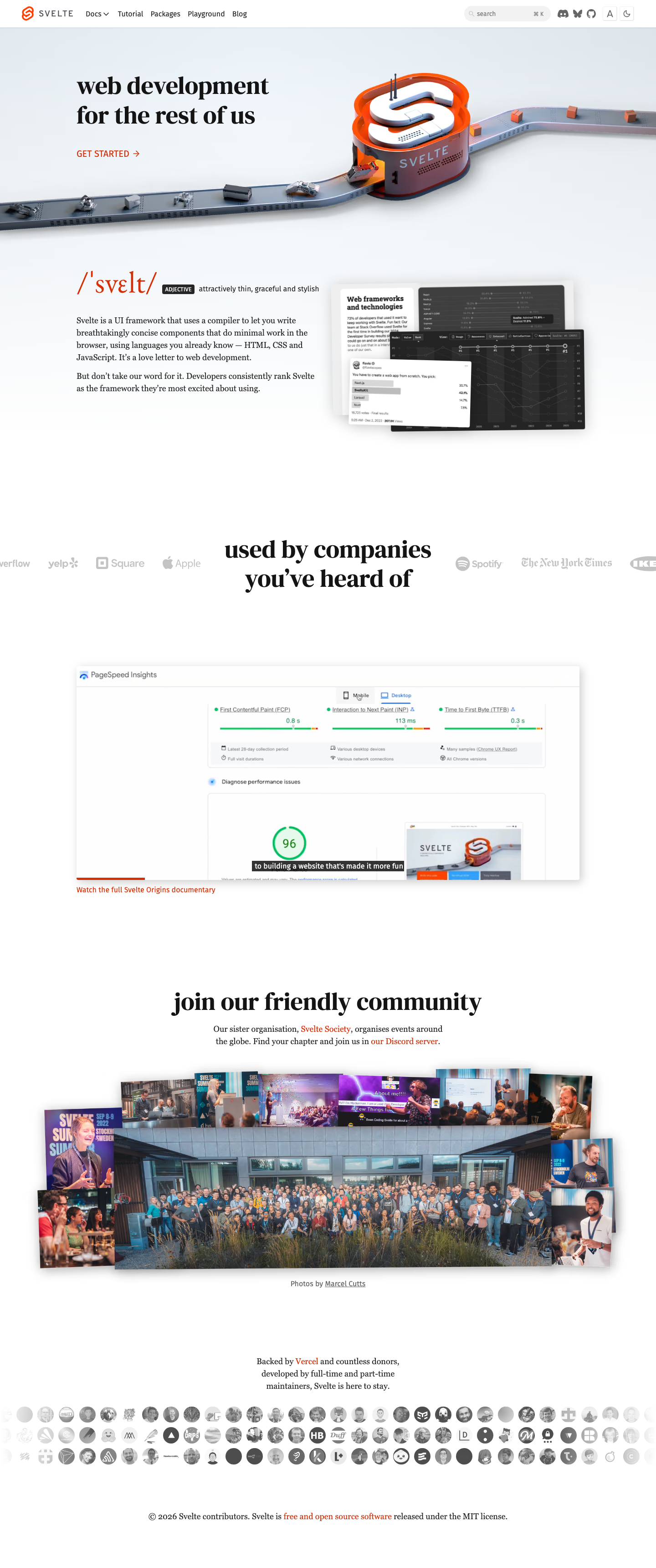 Svelte - full page scroll