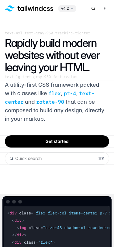 Tailwindcss - mobile
