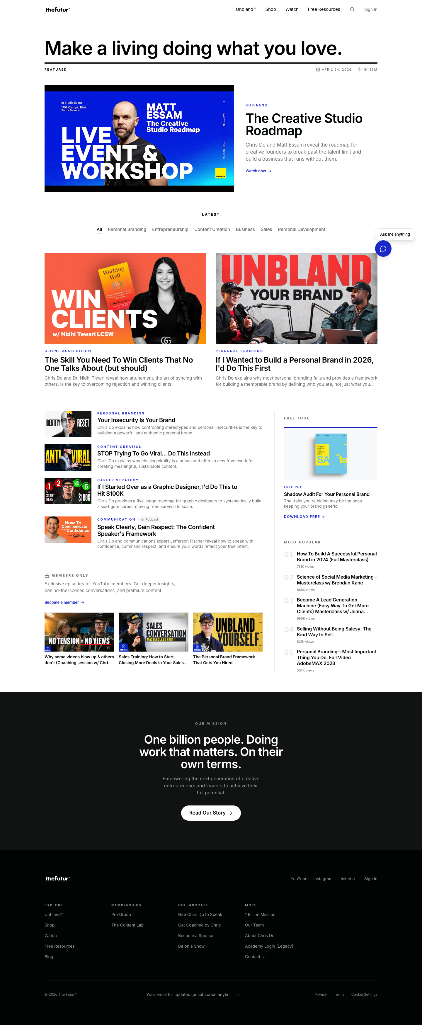 Thefutur - full page scroll