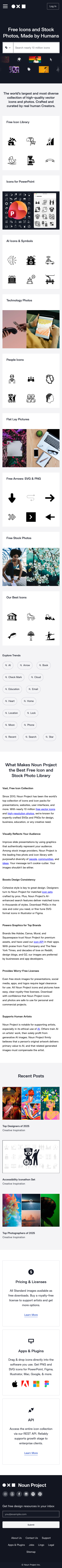Thenounproject - mobile full page