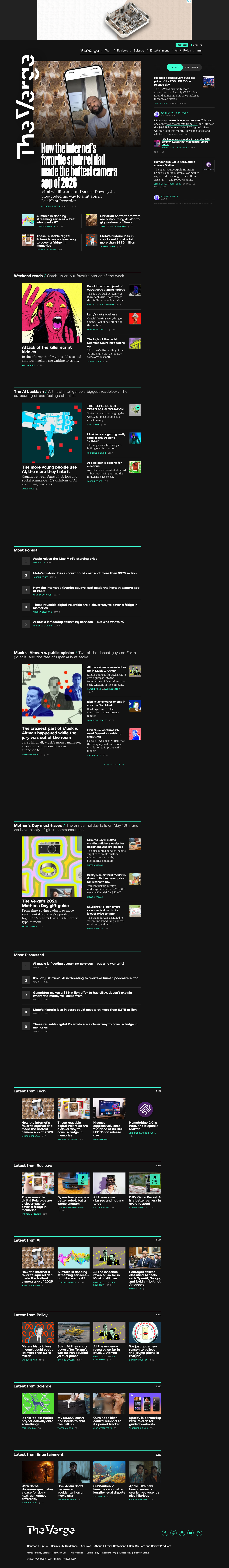 Theverge - full page scroll