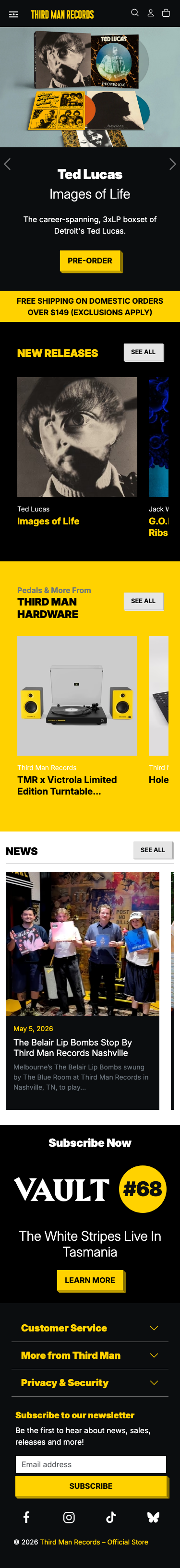 Thirdmanrecords - mobile full page