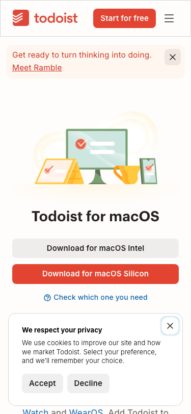 Todoist - mobile