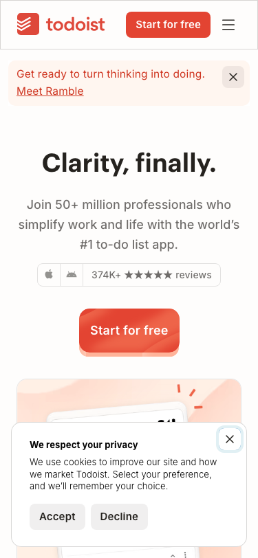 Todoist - mobile