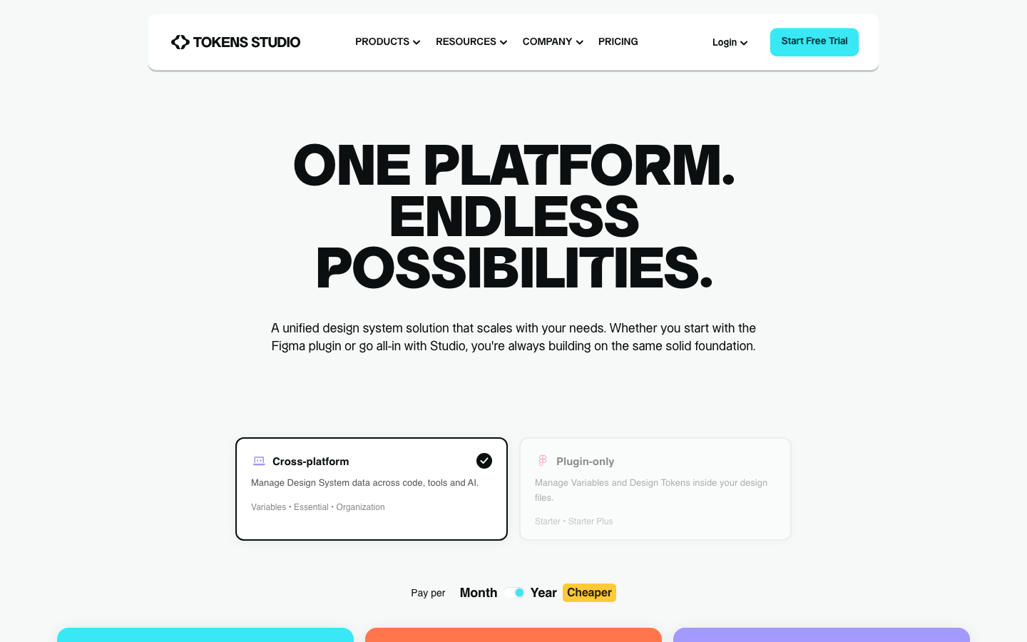 High-contrast layout featuring massive, centered sans-serif typography and a clean white void. The interface uses a strict grid with subtle card borders and a focused, utilitarian aesthetic. · saas pricing hero, minimalist developer tools, bold typography landing page, swiss style web design, high contrast white ui