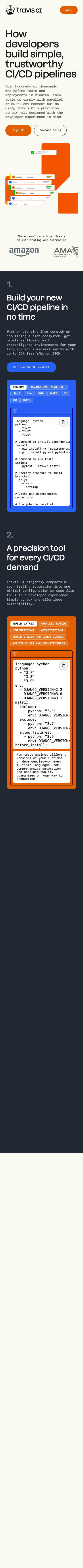 Travis Ci - mobile full page
