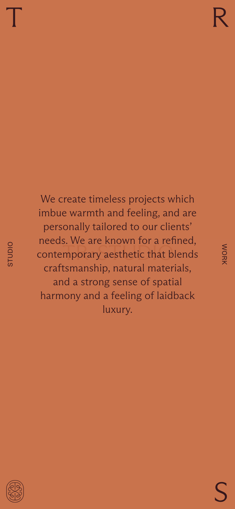 TR Studio · About - mobile