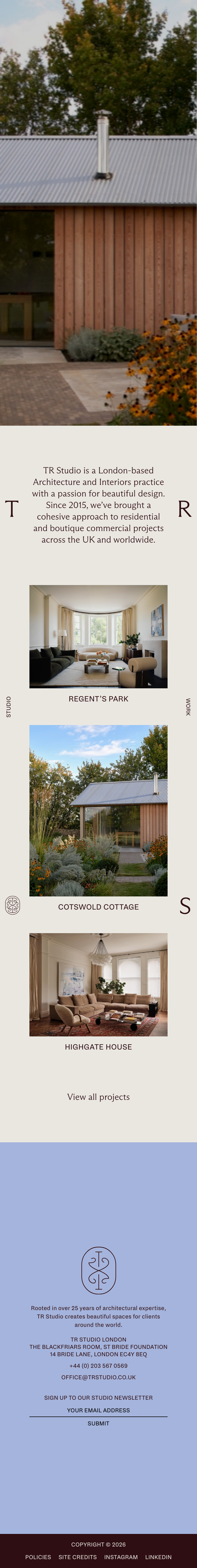 TR Studio - mobile full page