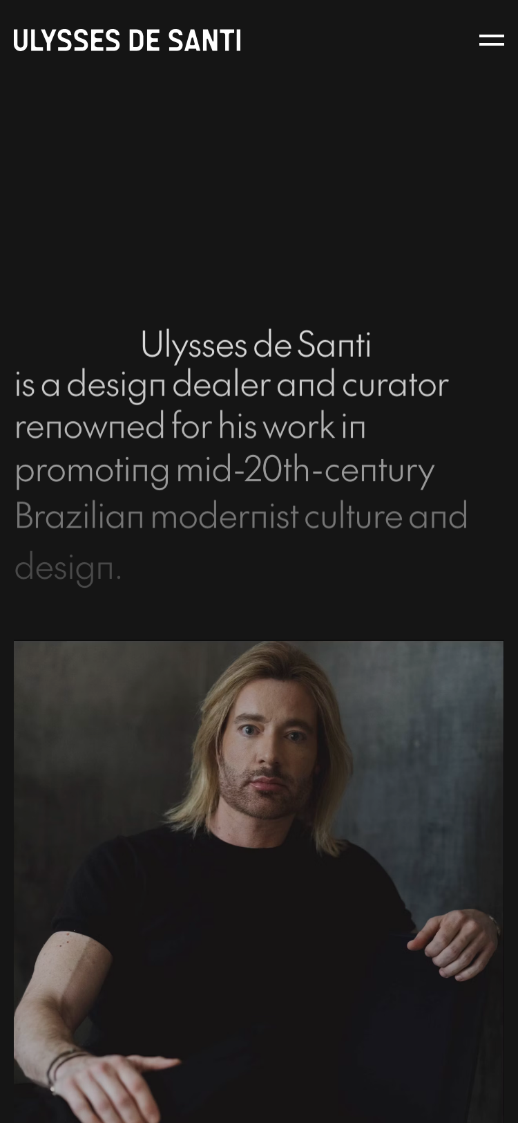 Ulysses de Santi · About - mobile