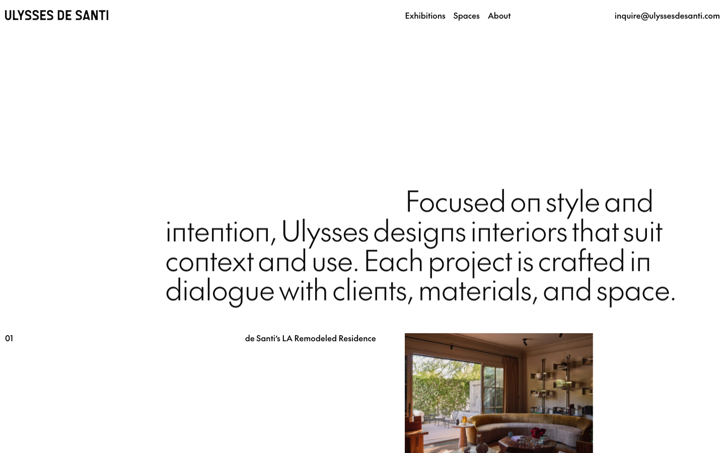 Ulysses de Santi · Spaces - Landing