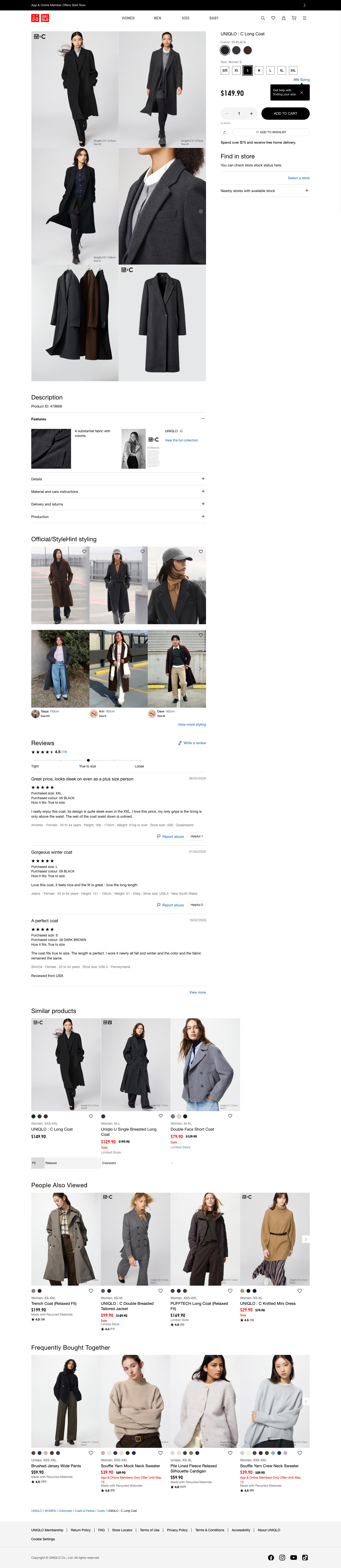 Uniqlo - full page scroll