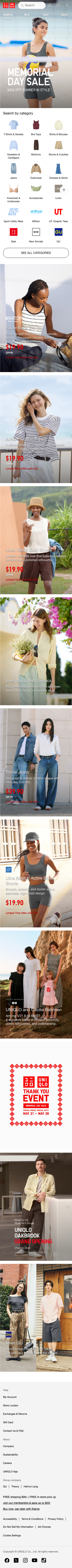 Uniqlo - mobile full page