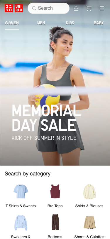 Uniqlo - mobile