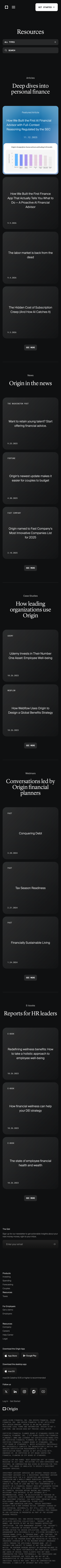 Origin · Blog - mobile full page