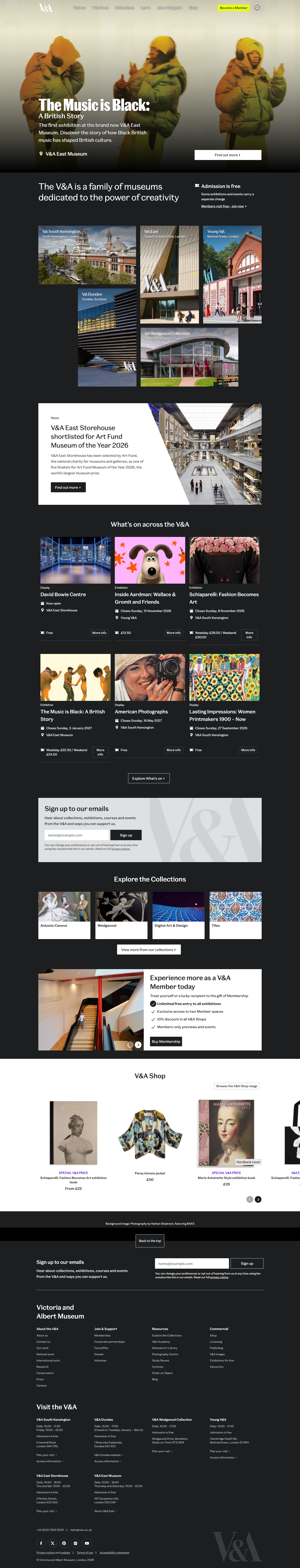Vam Ac Uk - full page scroll