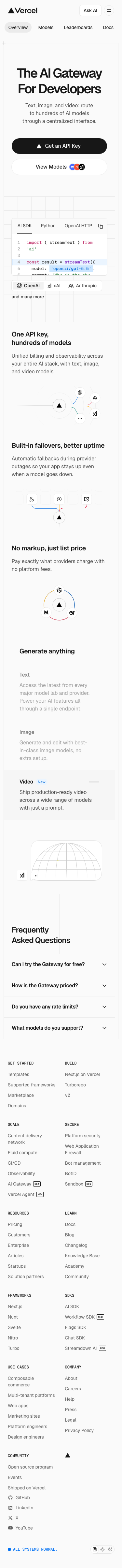 Vercel - mobile full page