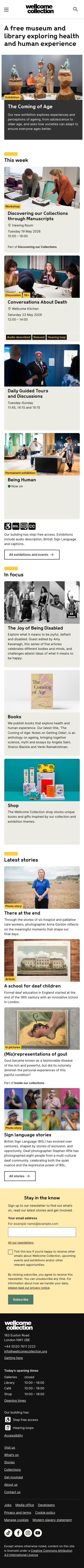 Wellcomecollection - mobile full page