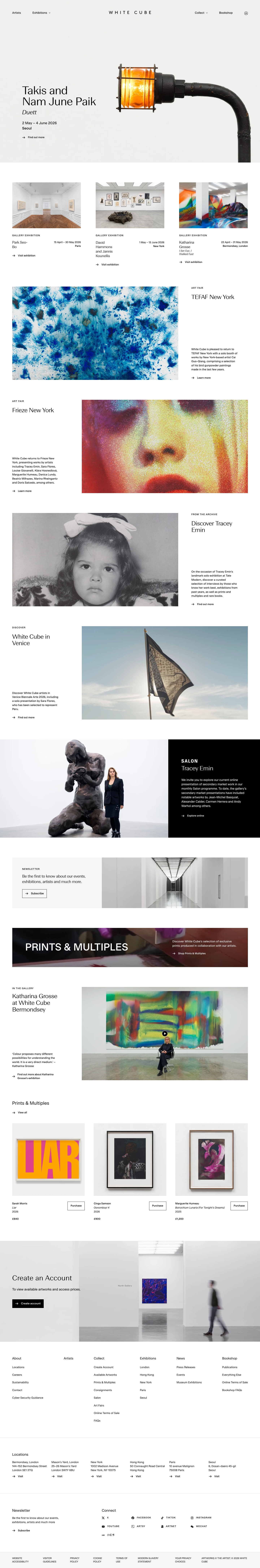 Whitecube - full page scroll