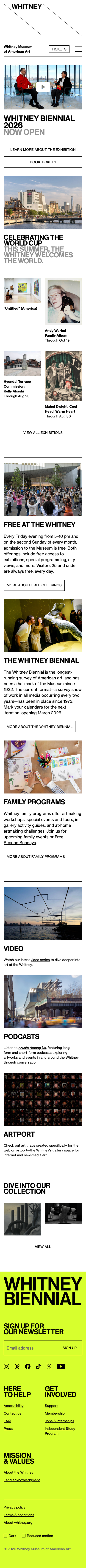 Whitney - mobile full page